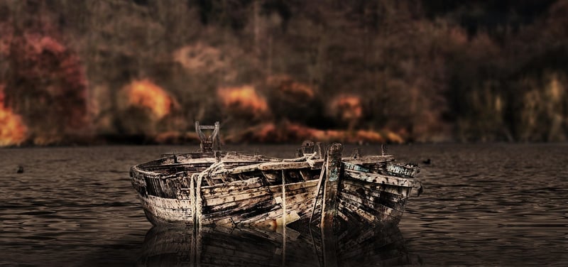 Ship on water